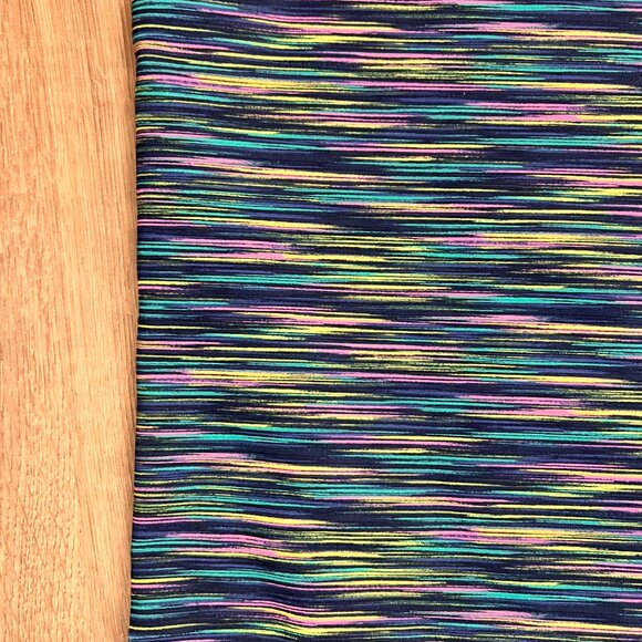 Land’s End Active Yoga Pants Space Dye Navy Sz L (14/16) - Picture 3 of 10